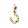 Ny Sterling Sier Lucky Horseshoe Dangle Charm Fit Original Armband Pendant Pärlor för kvinnor Fina DIY Pärla smycken gåva