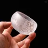 Wine Glasses Glass Cup Master Manual Lotus Rain And Dew Tea Chinese Bowl Retro Sample Thicker