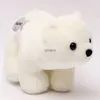 Plush Dolls 25cm Lovely White and Brown Polar Bear Plush Toys Cute Soft Stuffed Animal Plush Bear Dolls Kids Birthday Gift