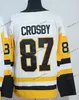 Partihandel toppkvalitet 87 Sidney Crosby Ice Hockey tröjor alla sömda broderier C Patch M-XXXL