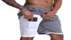 Homens 2 em 1 duplo lycra shorts de fitness esportes dos homens atlético correndo curto treinamento ginásio roupas esportivas plus size 5xl9295989