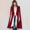 Women's Trench Coats British Style Open Sleeve Cloak Outwears Women Long Tuxedo Manteau Femme FS0052