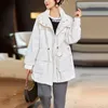 Women's Trench Coats Outwear Jacket Spring 2024 Autumn Korean Version Hooded Female Casual Basic Green Overcoat Coat