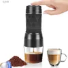 Máquinas de café 3 em 1 Cápsula portátil Máquina de café Espresso Máquina de café de pressão manual Cápsula de café moída para viagens Piquenique Use YQ240122