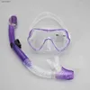 Diving Masks Swimming Diving Snorkeling Mirror Silicone Face Mask Breathing Tube Set Large Frame Snorkeling EquipmentL240122