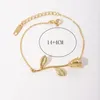 Link Bracelets Elegant And Unique Rose Flower Bracelet Stylish Chic Gold Plated Bangle Exquisite Beauty The Beast Jewelry For Ladies