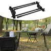 Móveis de acampamento mesa dobrável pernas metal dobrável altura ajustável café diy equipamento acampamento viagem ao ar livre