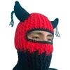 Berader kühle balaclava hut einzigartig horn gestrickte winterparty pographie requisiten