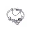 Designer 925 zilveren romantische bloemenarmbandenset Dames Verhaalketen Creatieve Luxe sieradenontwerper voor dames Sprankelende Ster Rivier Prachtige merkarmbanden