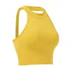 AL Yoga Soft Top voor dames Sportbeha's Medium Impact Naadloos Delight Hoge halsbeha Vest On-trend Lange lijn Silhouet Sleek Back Lounge to Locust Hot Girl Tank