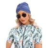 Roupa de banho feminina modesta hijab muçulmano, roupa de banho islâmica, burkini com chapéu de natação, roupa de banho esportiva para mulheres, manga curta, modo de impressão