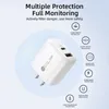 Cell Phone Chargers Phone Charger 20W Fast Charging PD USB Type C Charger Quick Charge 3.0 Wall Adapter for 14 15 Samsung S23 Huawei