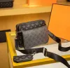 TOP Handbags Women Men Leather TRIO Messenger Bags Luxury Shoulder Bag Make up Bag Designer Handbag Tote Man's bag