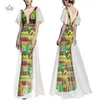 Ethnische Kleidung Afrikanische Frauen Kleid Riche Garn Brautkleider Sexy Brautjungfer Party Afrika Print Lange WY6701