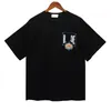 Primavera Estate Rhude t Shirt Uomo Camicie Donna Tees Skateboard Oversize Uomo T-shirt manica corta Luxury Brand T-shirt da uomo Taglia S-xxl V4Y4