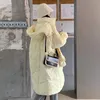 Zimowa nowa wysokiej klasy koreańska w stylu z kapturem modna i ciepła płaszcz z bawełnianą rękawiczką