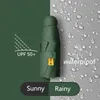 Paraplyer Sun Mini Pocket and Anti-UV Paraply Ultraviolet Five-Fold Paraguas Protection Parasol