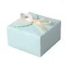 Envoltório de presente 30 pçs / lote papel laço caixa de doces caixas de embalagem de chocolate para diy aniversário casamento chá de bebê fontes de festa de natal