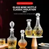 2301000ml Highgrade Decanter Dispenser Crystal Glass Bottle Wine With Screw Cap Auerator Mirror Jug Gift Home Bar Decoration 240122