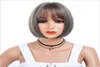 Light Brown And Silver Grey Wig 12 inch Short Straight Heat Resistant Synthetic Hair For BlackWhite Women Cosplay Or Party Bob Wi5223383