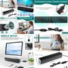 Portable Speakers Smart Sound Bar For Tv Wired Usb Speaker Home Surround Wall Mount Pc Desktop Theater Cinema System Eu 221014 Drop Dhyx4