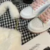 2024 Xiaoxiangjia Nouveau Panda Chaussures Mode Polyvalent À Lacets Petites Chaussures Blanches Semelle Épaisse Cookie Chaussures Casual Conseil Chaussures Chaussures Simples