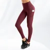 Брюки IKEEP, штаны для йоги с высокой талией, женские спортивные леггинсы, колготки для тренировки живота с карманами, штаны для походов в спортзал для девочек