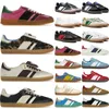 Gorący projektant Gazelle Casual Women Beige Brąz Brąz Czarna zielona zielona guma szara pomarańczowa męskie trenerzy Sports Sneakers Platform Buty tenisowe