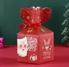 Boże Narodzenie pudełko na pudełko na pudełka papierowe Kreatywne wigilia Bożego Narodzenia Prezent owocowy Candy Case