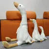 Plush Dolls Simulation Fluffy Duck Plush Toy Cute Animal Popular Stuffed Swan Dolls Fashion Kids Plush Toy for Girls Birthday Christmas Gift