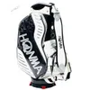 New Men PU HONMA Cart Bag Black or White in Choice 9.5 Inch Golf Clubs Standard Ball and Bag Cover Free Shipping