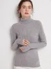 Maglioni da donna Autunno Inverno Donna Dolcevita Pullover Maglione Lana Merino Basic Morbido Caldo Slim Cashmere Maglieria Abbigliamento femminile Top