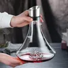 High Grade Guanshan Style Decanter Borosilicate Glass Wine Bottle Dispenser Snow Mountain Shape 1800ml Red 240122