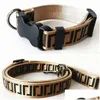 Halsbanden Luxe Set Designer Lijn Veiligheidsgordels Huisdierhalsband En Huisdierenketting Voor Kleine Middelgrote Honden Kat Chihuahua Poedel Bl Dh5H1