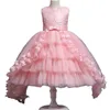 Yeni çocuk elbisesi prenses elbise gelinlik kabarık dantel arka dantel piyano gösterisi 210727