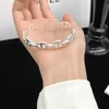 Bracciale Designer H Home Naso di maiale alla moda da donna Argento puro Fascia alta versatile leggero stile di lusso Apertura per uomo e coppia