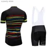 Fatos de treino masculino camisas de ciclismo topos novos homens preto bik jersey bicicleta topo ropa ciclismo secagem rápida equipe de corrida ciclismo maillot culotte camisa 9d gel padh24122