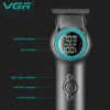 Hair Clippers VGR Turbo Power Hair Clipper Professional Hair Trimmer Electric Haircut Machine LED Display 0mm Hair Clipper for Barber V-990