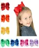 40 färger 6 tum mode baby band båge hårnålklipp flickor stora bowknot barrette barn boutique bågar barn hår tillbehör7981086