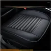 Housses de siège de voiture Ers Er respirant PU cuir Pad tapis pour coussin de chaise avant quatre saisons anti-dérapant livraison directe Automobiles Motorcyc Dhn3J