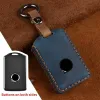 Luxury Leather Smart Car Key Cover Case för Volvo XC60 S90 XC90 XC40 Tillbehör Fjärrkontrollhållare Shell