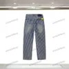 xinxinbuy 2024 Men women designer jeans pant Paris Cursive letter jacquard Casual pants black blue gray S-2XL