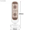 Electric Fans New Stand Mini USB Fan Battery Rechargeble Tower Table Fan Type-C Portable Desktop Air Cooler For Home Study Campingl240122
