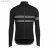 Herren T-Shirts Radfahren Shirts Tops 2023 Ropa Ciclismo Invierno Hombre Fahrrad Kleidung MTB Trikots Winter Thermal Fleece Fahrrad Jersey Schwarz Sport WearH24122