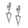 Dangle Earrings Dangling Triangle Huggie Hoop Earring Punk Jewelry Gift Drop