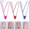 Sexy Set Women Erotic G-string Sling Lingerie Sexy Shoulder Strap Micro Bikini Briefs Monokini Swimwear Panties Sissy Cheeky Tangas ThongL240122