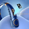 Wentylatory elektryczne 5 biegów wiszący wentylatory lodówki z wyświetlaczem LCD 4000 mAh przenośny USB Mute Bladeless Sport Fan Fan z nocą Lightl240122