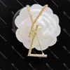 Gold Twists Brouches Brooches y Letter Pins Women Sweater Suit Hats Excessories Broche Wihtout Box