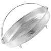 Double Boilers Stainless Steel Steaming Basket Fine Mesh Food Steamer Portable Vegetable Washing With Handle