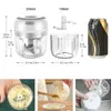 Mills Electric Mini Garlic Chopper Garlic Masher, Garlic Press Mincer Pepper Chili Vegetable Nuts Meat Grinder, Food Processor Mincer